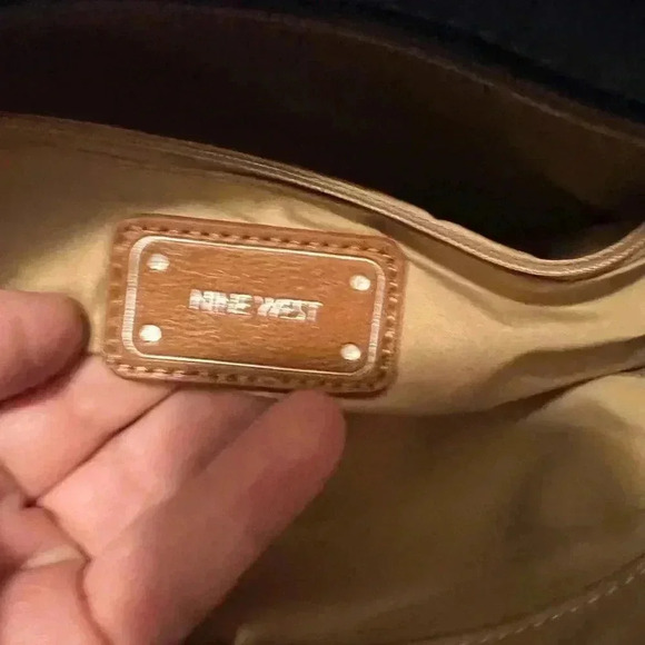 Nine West Royal Blue & Silver Large Tote Purse - Picture 3 of 8